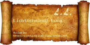 Lichtscheindl Luca névjegykártya